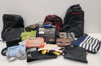 Assorted Bags & Backpacks Lot - Igloo Lunch Bag, Ogio Backpack, Handbags, Totes, Crossbodies