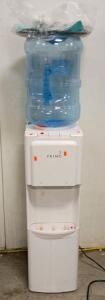 Primo Top-Loading Floor Water Dispenser, Hot & Cold, 5 Gallon Compatible, White, Compressor Cooling