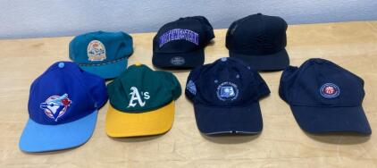 Lot of 7 Baseball Caps &ndash; MLB, Northwestern, SKWALA, Chick-fil-A, Bob Hope Classic & More