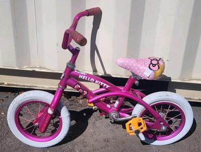 (Pink) 12" Hello Kitty Childrens Bike