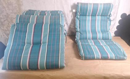 (4) Outdoor Chair Cushions 24"W x 45"L