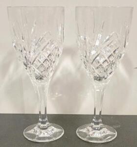 Shannon Crystal Dublin by Godinger, 24% Lead Crystal 12 Wine Glasses, 8oz, Original Box