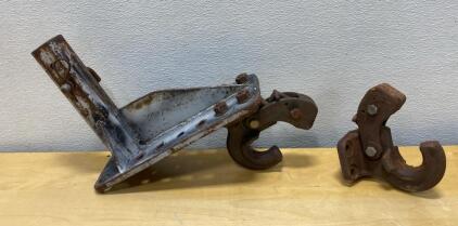 DINVARIS 5 Ton Heavy-Duty Pintle Hooks, Spring Latch, Bolt-On, Steel, CAP 5 TONS