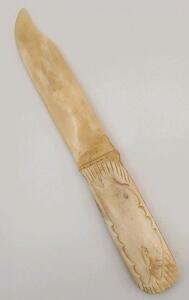 (1) Vintage Possible Ivory or Animal Bone Story Knife