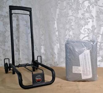 (1) Britax Car Seat Folding Travel Cart & (1) Large Car Cover