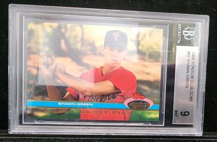 (1) 1992 Topps Stadium Club Dome Shawn Green Graded Card BGS Mint 9