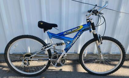 (Blue) 26" Next Ultra Shock Dual Suspension Bike