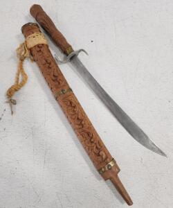 (1) Vintage Southeast Asian Thai Dha Decorative Sword