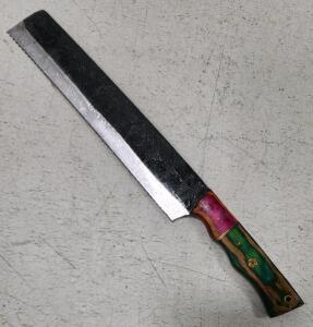 (1) Fixed Blade Cold Steel Utility Bread Knife With Wood Handle