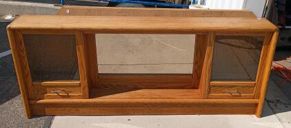King Size Bedframe And Headboard W/Drawers
