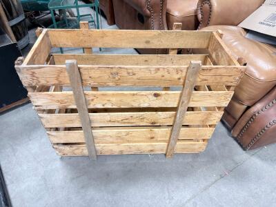 Wooden Produce/Storage Crate, Approx. 36"x20"x22", Stackable, Ventilated