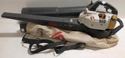 Ryobi Gas Leaf Blower Vacuum Mulcher 26cc 200 MPH 400 CFM w/ Collection Bag