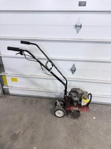 Powermate 43cc 2-Stroke Gas Cultivator, 10" Tilling Width, 4 Tines, Recoil Start ,Has Compression