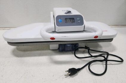 Kalorik Digital Steam Press, 1400W, 22" Non-stick Plate, Fabric Settings, Auto Shutoff