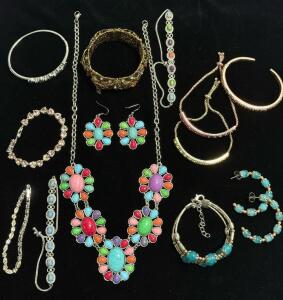 Assorted Lot Of Costume Jewelry