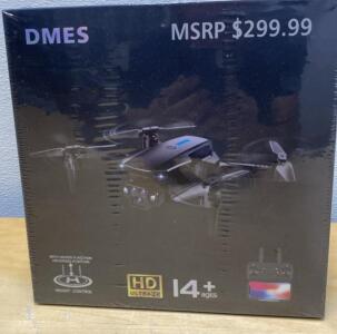 DMES S80 Smart Folding Drone with Dual HD Cameras, 15-Minute Flight Time, and 100m Range