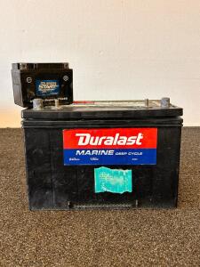Duralast 27DC Marine Deep Cycle Battery 12V 90Ah 840MCA & Super Start GTX4LBSJ AGM 12V 3Ah