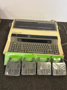 Canon AP550 Electronic Typewriter with Digital Display & 4 Lift-Off Correction Tapes SP-RB14