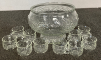 Punch Bowl With Cups