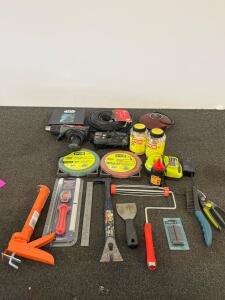 Mixed Tool Lot: Porter Cable Heat Gun, Ryobi Trimmer Line, Hand Tools, Star Wars Puzzle