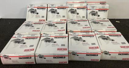 Fibre-Metal Honeywell F-400 Face Shield Headgear, Lot of 12, 4" Crown, ANSI Z87.1+, Adjustable Fit