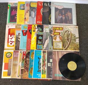 Vintage Mexican Norte&ntilde;o/Tejano LP Vinyl Collection, Los Relampagos, Bernal, Carlos y Jose, 30+ Records