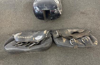 Harley-Davidson 100th Anniversary Saddlebags, Dyna Fuel Tank, KuryAkyn Dyna Shock Covers Lot