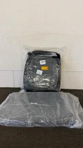 Car Seat Cover & Trunk Mat for Toyota Tundra 2019-2022, Black/Dark Grey( 2 of each)