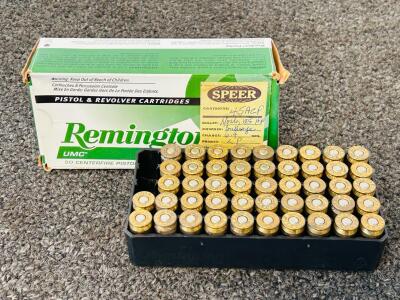 .45 ACP Remington Brass, Nosler 185gr HP Bullets, Bullseye Powder, 48 Rounds, Handload