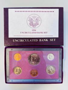 1994 U.S. Mint Uncirculated Coin Set &ndash; 10 Coins From Philadelphia & Denver Mints