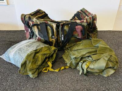 Extreme Pak Heavy Duty Camouflage Duffel Bag With 2 Olive Green Military Mosquito Nets, 23"x12"x10"
