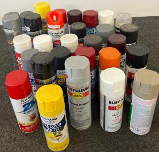 25+ Rust-Oleum Spray Paint Cans &ndash; 12 Oz &ndash; Gloss, Satin, Camouflage, Primer