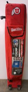 Utah Utes Rawling 10'x10' Deluxe Collegiate Dome Canopy with Wall &ndash; Utah Utes Branding