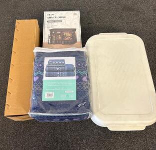 DIY Mini House Corner Tavern Kit, Green Soda Twin Sheet Set, Aladdin Bin, Decocove Large Macrame Wall Hanging Decor