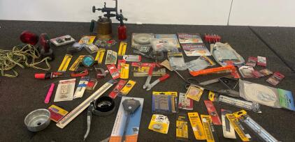 Large Mixed Hand Tool & Hardware Lot &ndash; DeWalt, Craftsman, Drill Bits, Blow Torch, 40+ Items