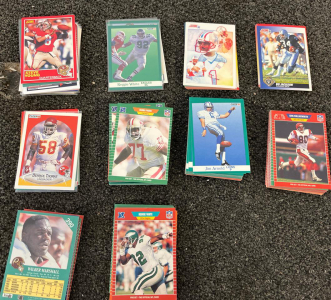 1991 Score, Fleer, Pro Set NFL Football Cards Lot &ndash; Bo Jackson, Steve Young, Reggie White, 180+ Cards