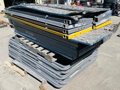 Industrial Teardrop Pallet Racking System with Uprights, Beams, and OSB Decking