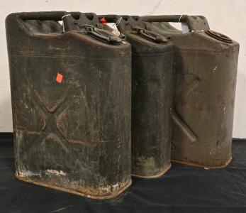 (3) Vintage Jerrycan Gas Cans