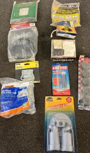 Misc Hardware Bundle: Shop-Vac Filters, Kat&rsquo;s Battery Warmer, Micronta Multitester, Lamp Holders