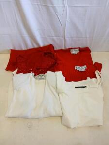 Carlisle & Neiman Marcus Women&rsquo;s Size M Tops &ndash; Red & White, Assorted Styles, Sequin Accent<br/><br/>(Sp-12)