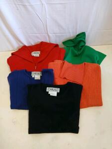 Carlisle Medium Knit Sweater and Jacket Set &ndash; Red, Blue, Black, Green, Orange &ndash; Cotton/Rayon<br/><br/>(Sp-12)