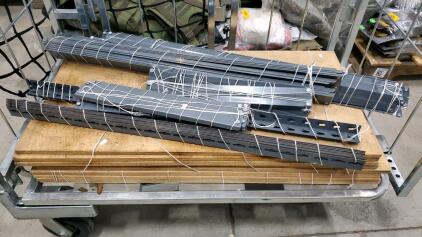 Metal Shelf Rack With Boards