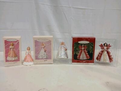 Hallmark Keepsake Barbie Ornaments Collector&rsquo;s & New Collector&rsquo;s Series &ndash; Springtime, Holiday, Boxed
