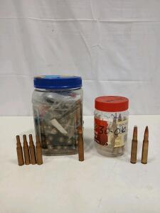 Bulk .30-06 Springfield Ammo and Brass &ndash; Assorted Bullet Types, Loose, Approx. 50+ Mixed Rounds