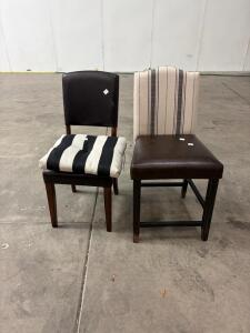 Ashley Furniture D608-324 Barstool & D226-225C Side Chair, Upholstered, Birch Stain Finish,