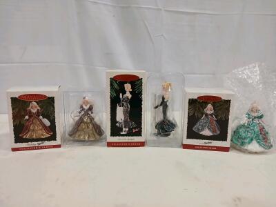 Hallmark Keepsake Collector&rsquo;s Series Barbie Ornaments, Solo in the Spotlight & Holiday Editions