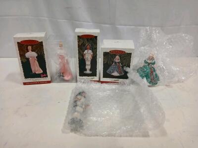 Hallmark Keepsake Barbie Ornaments: Enchanted Evening, Native American, Holiday Barbie