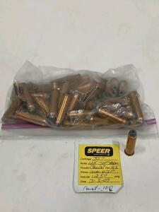 .357 Magnum 125gr JHP Handloaded Ammo, 100 Rounds, Blue Dot, Winchester Primers, 1250 FPS