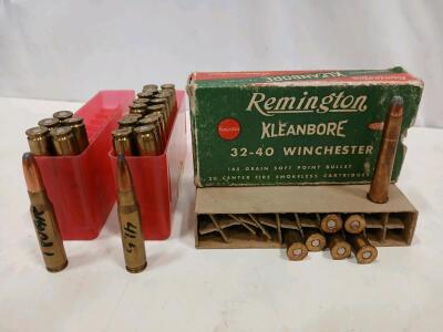 Remington .32-40 Winchester & Winchester .308 Win Ammunition, Factory & Handloads, Assorted Calibers