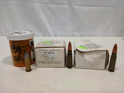 7.62x39mm LCB-1 Steel Case Rifle Ammo, Berdan Primed, Non-Corrosive, 20rd Boxes & .38 Special 158gr